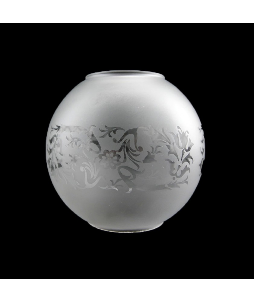 150mm Kosmos Frosted Globe Oil Lamp Shade Oil Lamp Shades John